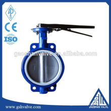 cast steel wafer ptfe seat butterfly valve